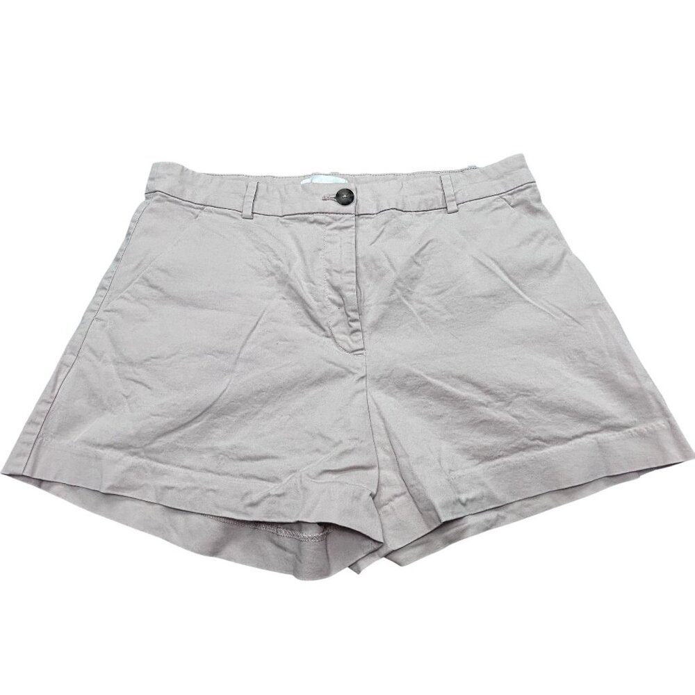 H&M Womens Pink Cotton Blend Shorts Size 12